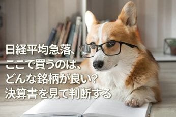 日経平均急落、ここで買うのは、どんな銘柄が良い？決算書を見て判断する