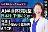 ［動画］みずほ証券コラボ┃7月21日【AI半導体株調整　日本株、下値めどは？～今週は日米企業の決算発表、6月CPI～】みずほウィークリーVIEW 中島三養子