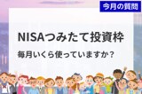 投資家調査：NISAつみたて枠、毎月いくら？2025年下半期の投資戦略は？ 