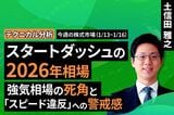 ［動画］【テクニカル分析】今週の株式市場 スタートダッシュの2026年相場。強気相場の死角と「スピード違反」への警戒感＜チャートで振り返る先週の株式市場と今週の見通し＞