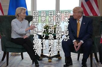 日本、EUが米国と関税合意。日経平均急騰だが最悪シナリオは回避できたのか？（窪田真之）