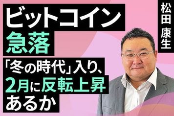 ［動画］ビットコイン急落「冬の時代」入り、2月に反転上昇あるか