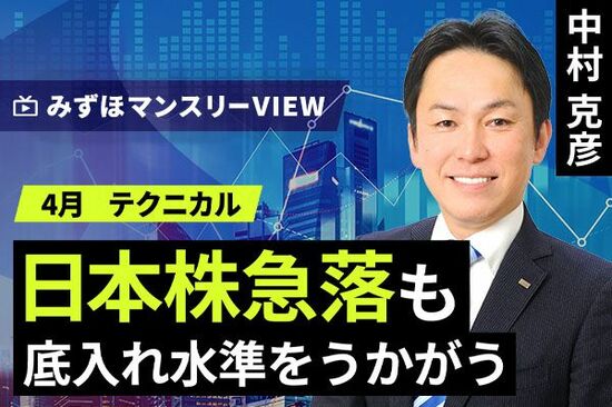 ［動画で解説］みずほ証券コラボ┃【日本株急落も、底入れ水準をうかがう】みずほマンスリーＶＩＥＷ　4月 ＜テクニカル＞