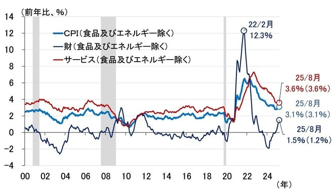 図表2　米国の消費者物価