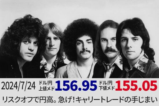 リスクオフで円高。 急げ！キャリートレードの手じまい