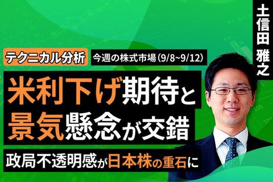 ［動画で解説］【テクニカル分析】今週の株式市場 上昇リズムの日経平均に潜む「不透明感」。景況感と国内政治が焦点＜チャートで振り返る先週の株式市場と今週の見通し＞