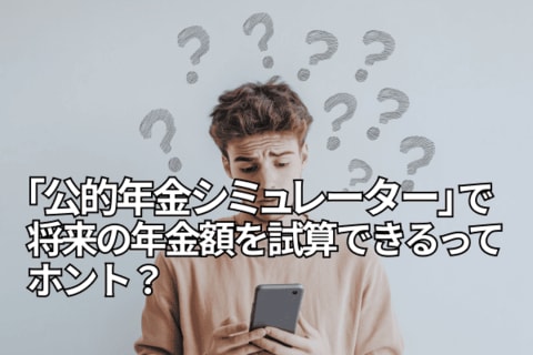 「公的年金シミュレーター」で将来の年金額を試算して投資計画に役立てよう