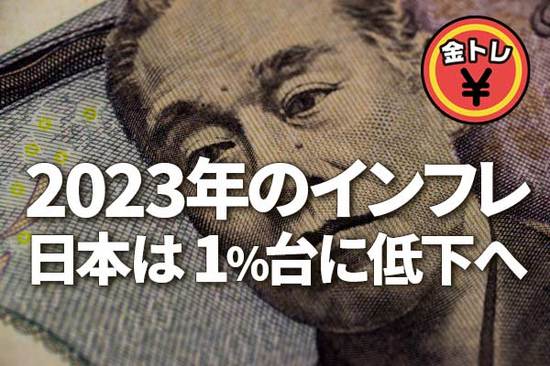 2023年のインフレ：日本は1％台に低下へ。高インフレ続いた方が株にプラスだが…