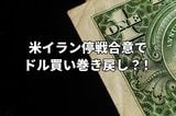 米イラン停戦合意でドル買い巻き戻し第一弾！