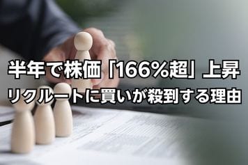 株価が半年で「166％超」上昇…リクルートHD（6098）に買いが殺到している理由【注目の業種・銘柄一覧】