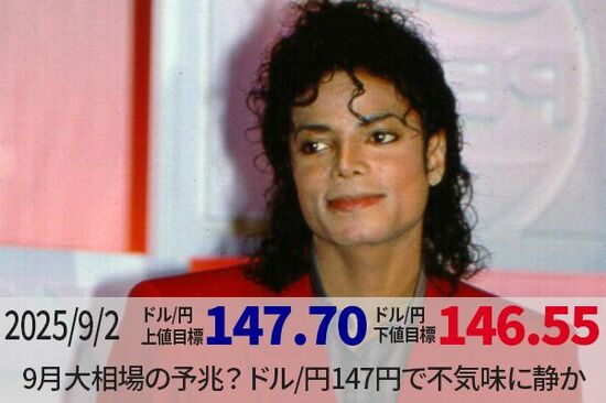 9月大相場の予兆？ドル/円147円で不気味に静か