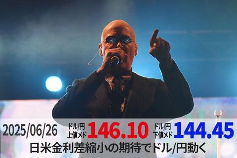 日米金利差縮小の期待でドル/円動く