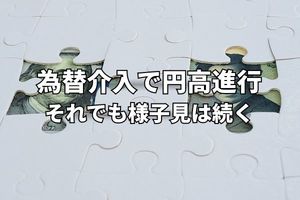 ベッセント米財務長官の訪日と為替介入で円高進行。まだまだ様子見は続く？