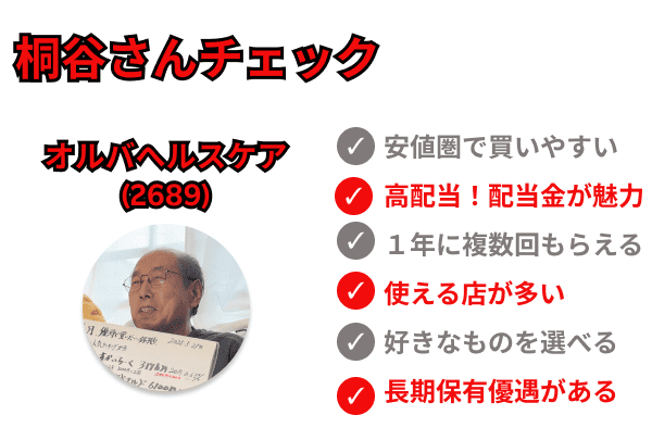 桐谷さんチェック　オルバヘルスケア
