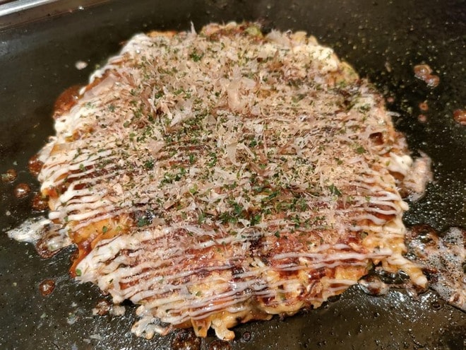 共立メンテナンスの優待券を利用して食べた、もんじゃ・鉄板焼き店「いろは歌」のお好み焼き