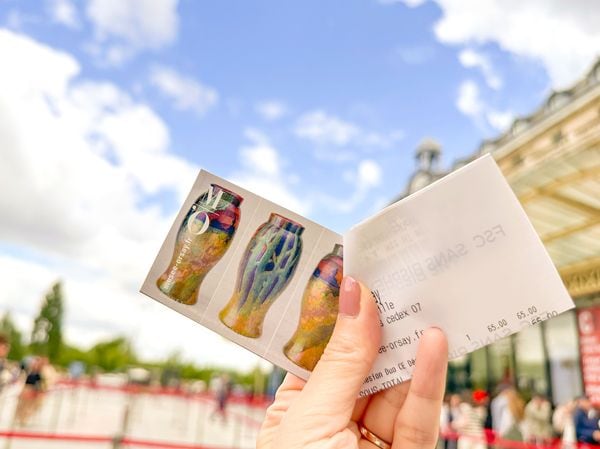 オルセー美術館年間パスポートの仮カード　写真