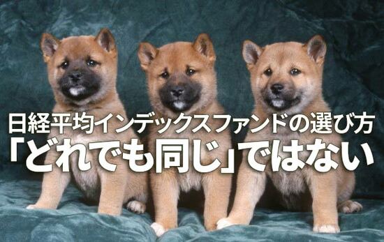 日経平均インデックスファンドの選び方、「どれでも同じ」ではない