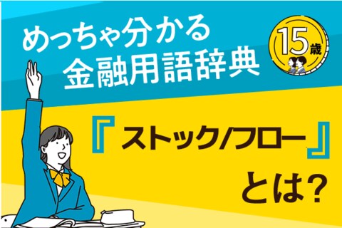 「ストック/フロー」とは？ーめっちゃ分かる！金融用語辞典ー