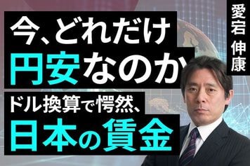 ［動画］今、どれだけ円安なのか。ドル換算で愕然、日本の賃金