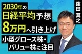 ［動画］2030年の日経平均予想​、8万円へ引き上げ​。小型グロース株・バリュー株に注目