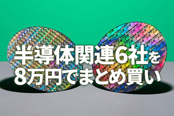 かぶミニで「半導体関連6社」を8万円のまとめ買い、2024年にブーム復活