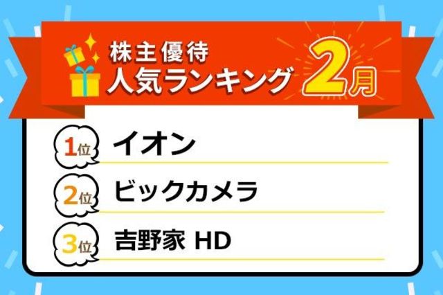 株主優待人気ランキング2022年2月：生活お助け！買い物券＆食事券がめじろ押し！ | トウシル 楽天証券の投資情報メディア