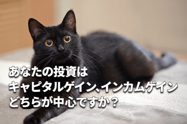 あなたの投資はキャピタルゲイン、インカムゲインどちらが中心ですか？