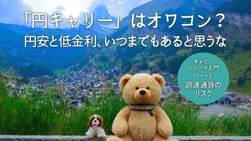 「円キャリー」はオワコン？円安と低金利、いつまでもあると思うな キャリートレード入門 パート2  調達通貨のリスク