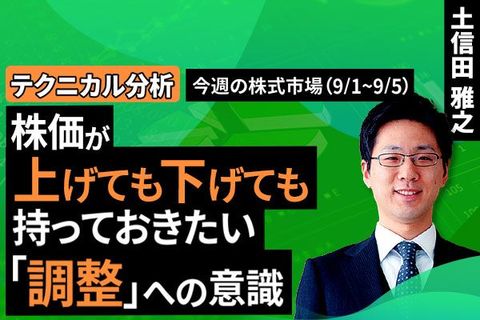 ［動画で解説］【テクニカル分析】今週の株式市場 株価が上げても下げても持っておきたい「調整」への意識＜チャートで振り返る先週の株式市場と今週の見通し＞