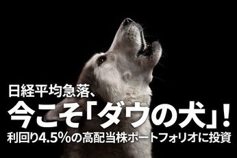 日経平均急落、今こそ「ダウの犬」！利回り4.5％の高配当株ポートフォリオに投資（窪田真之）