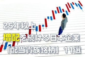 25年以上連続増配の日本企業11銘柄。うち「時価総額1兆円超えの4社」に500万円ずつ投資した結果…