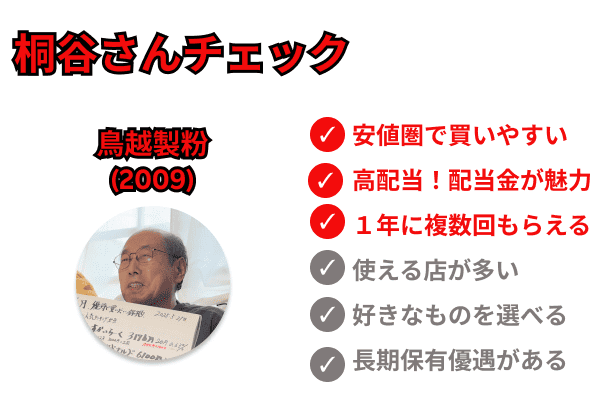 桐谷さんチェック　鳥越製粉