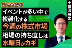 ［動画］【テクニカル分析】今週の株式市場　イベントが多い中で複雑化する今週の株式市場。相場の持ち直しは水曜日がカギ＜チャートで振り返る先週の株式市場と今週の見通し＞