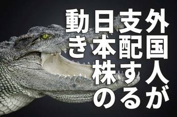 政局相場続く。外国人の日本株買いで「ワニのくち」閉じる