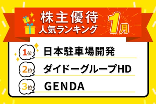 山岡家のラーメン無料券、unico商品、鳥貴族の食事券など!2026年1月株主優待ランキング