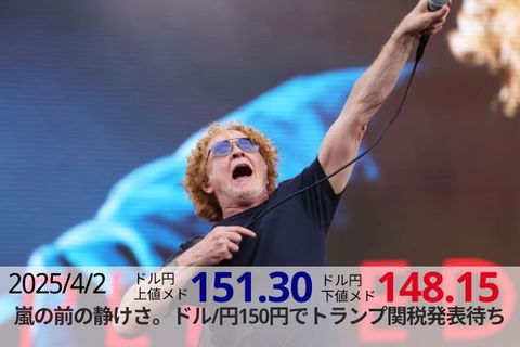 嵐の前の静けさ。ドル/円150円でトランプ関税発表待ち