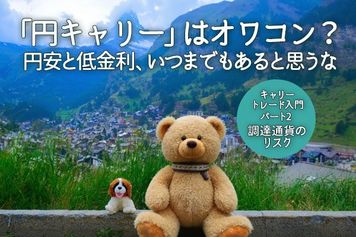 「円キャリー」はオワコン？円安と低金利、いつまでもあると思うな キャリートレード入門 パート2  調達通貨のリスク