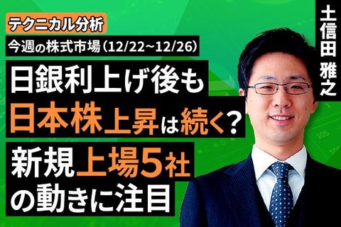 ［動画］【テクニカル分析】日経平均5万円割れでも底堅い？「閑散に売りなし」はチャンスか否か＜チャートで振り返る先週の株式市場と今週の見通し＞