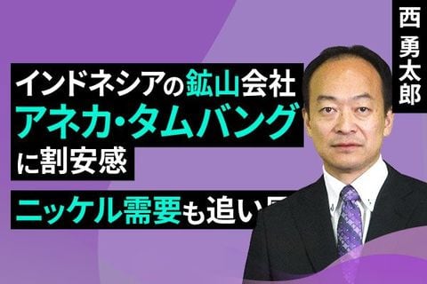 ［動画］インドネシアの鉱山会社アネカ・タムバングに割安感：ニッケル需要も追い風