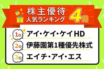 26年4月株主優待：くら寿司、伊藤園、エイチ・アイ・エスなどグルメも旅行も！