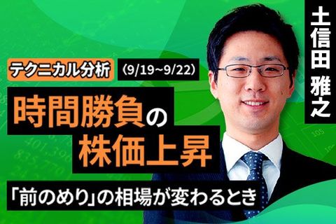 ［動画で解説］【テクニカル分析】今週の日本株　時間勝負の株価上昇　～「前のめり」の相場が変わるとき～＜チャートで振り返る先週の株式市場と今週の見通し＞